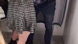 Brother and Stepsister Public Blowjob in