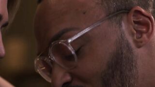Tgirl Kalli Grace barebacked by black Dillon Diaz