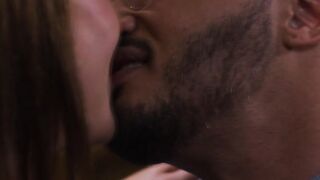 Tgirl Kalli Grace barebacked by black Dillon Diaz