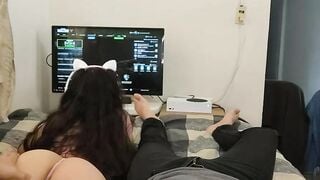 Gamer Girls Naughty Gaming Session