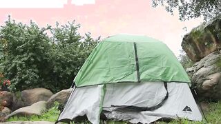 Trans hiker gets ass pounded in the camping site