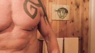 Tattooed silver haired daddy getting topped by a hot twink Felix Maze
