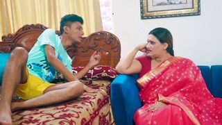 Indian sexy chachi fucked hard by a teenage boy