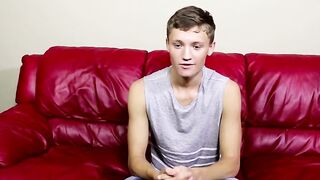 Matthew shows his cute twink body and jerks off his dick