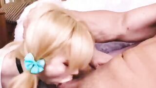 Stepsister Gives Deep Blowjob to Coach