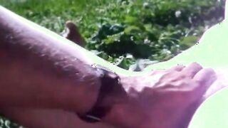 jizz in her mouth in the woods