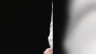 Jay James' balls hang down from behind begging to be clutched and contained