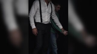 Marcus Ryan got the final test from his master by dripping lube on his hole then gett