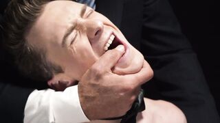 Cole Blue took the master's shaft into his mouth and tried not to gag while deep thro