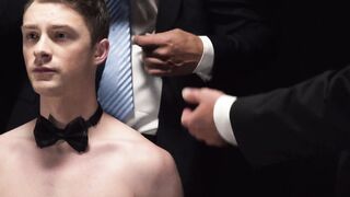 Cole Blue took the master's shaft into his mouth and tried not to gag while deep thro