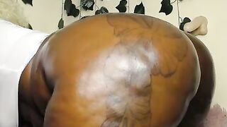 Big Black Booty Oiled Tatted