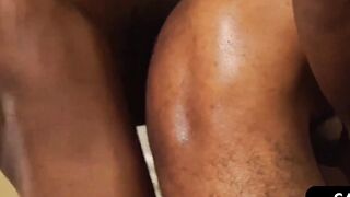 Dani Fantom & Sleepy Reed erotic bathroom bareback sex