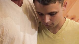 Alex Killian put Austin on his side and pressed his leaking cock up in his smooth hol
