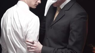 Queer Apprentice Cole Blue felt the grandmaster's hardon meaty work its way inside hi