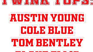 Austin Young Cole Blue Tom Bentley and Blake Ellis tag team to bareback coach Agent R