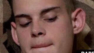 Reese Mitchell spreads his smooth ass cheeks and jerks his cock off in front of the c