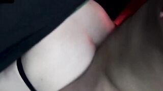 Spencer Daley's cock is rock hard in his jockstrap as the stranger uses his hole