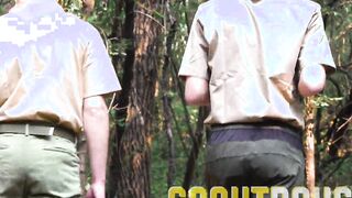 Bishop Angus shoots a massive load of thick cum all over the ass of a young boy in a