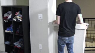 Sean Duran jerks himself as Connor goes balls deep and starts riding him in doggy-sty