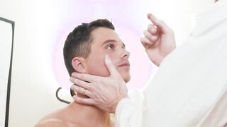 Mark Winters is full of lust as the doctor offered him a medical rub down on his cock