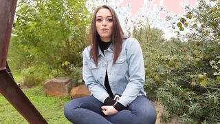 Cute Sophia wanted a trip to the forest