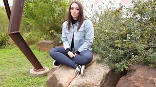 Cute Sophia wanted a trip to the forest