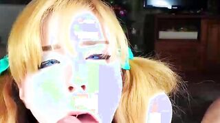 Cute Stepsister Deepthroat Dick Lover an