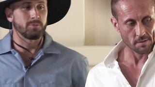 Studly stepson without any protection by stepdad and attractive postal carrier