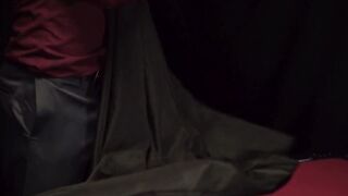 Master Wolf stuck his long finger into Oliver James' sphincter after the first peg en