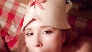 Stepsister Suck Dick Boyfriend in a Bathhouse POV