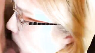 Pretty Stepsister Suck Dick in Front of the Mirror