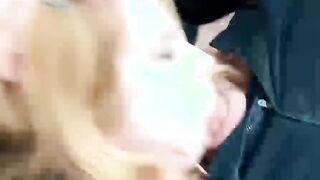 Redhaired StepSister Sucked Taxi Drivers