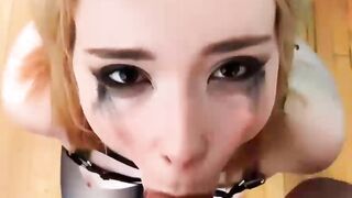 Cute Stepsister Swallows Huge Dick and Swallows Cum