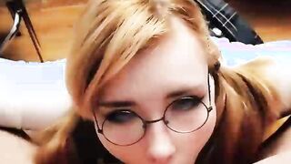 Cute Excellent StepSister Diligently Sucks Dick