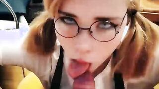 Cute Excellent StepSister Diligently Sucks Dick