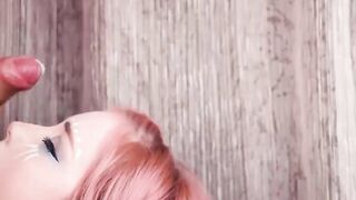 Stepsister Blows Big Dick Close Up POV