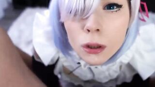 Stepsister Gives Master a Deep Blowjob