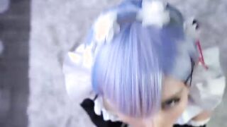 Stepsister Gives Master a Deep Blowjob