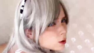 StepSister in a Cow Costume Sucks Dick