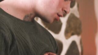 Hot gay anal fucked in a dinning room