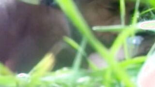 JIZZ IN HER MOUTH IN FOREST 2