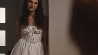 Coed joins milf lesbian couple to learn