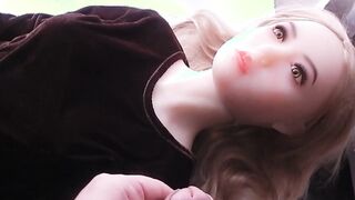 Teen Lia in the brown dress got seduced by neighbor.