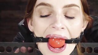 Maya Kendrick is ocked in metal and anal fucked