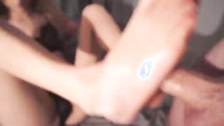 Sporty stepsister sucks dick and fucks hard