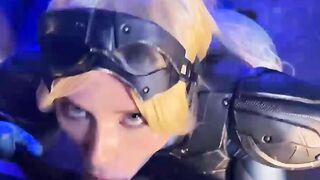 Horny Nova from Starcraft Sucks Cock and Swallows Cum