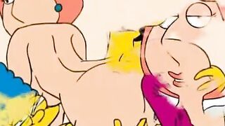 Griffins and Simpsons cheating whores