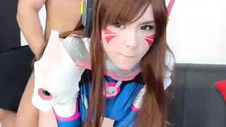 First Painful Anal DVa from Overwatch