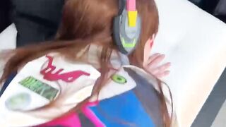 First Painful Anal DVa from Overwatch
