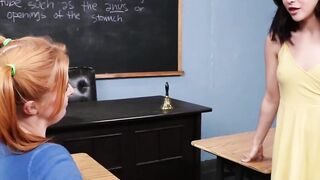 Lesbian students anal fucked by teacher